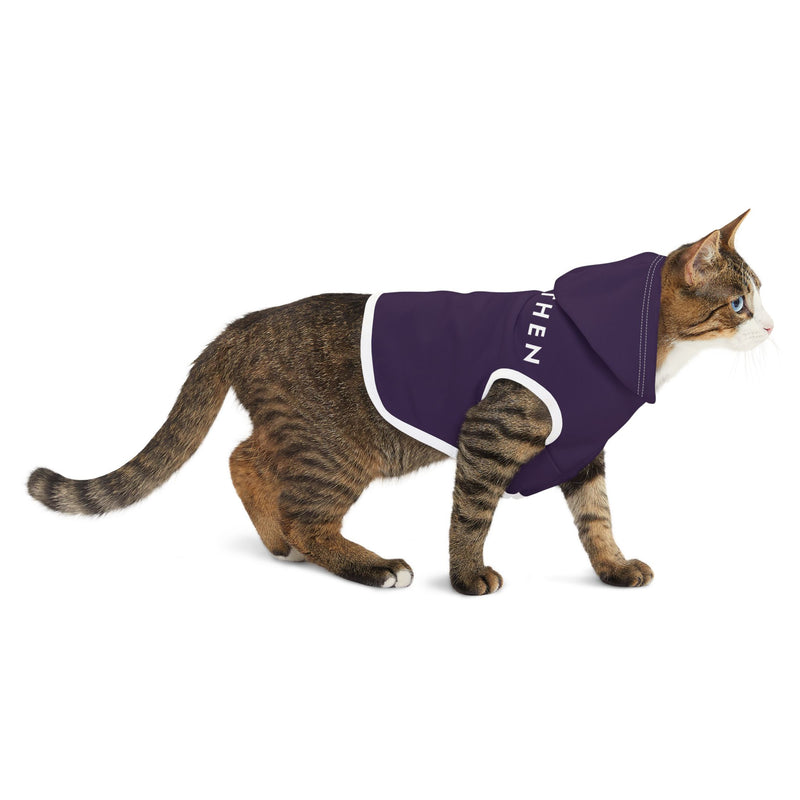 IJTT Pet Hoodie: AT Slash White | Purple