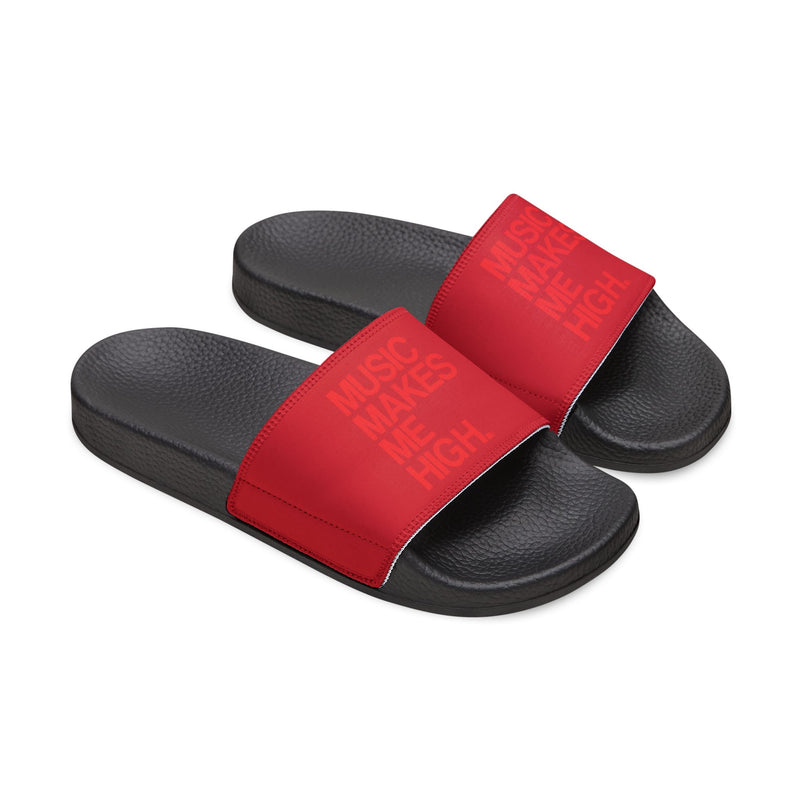 MMMH Unisex Sandals: Dark Red/Black | Red