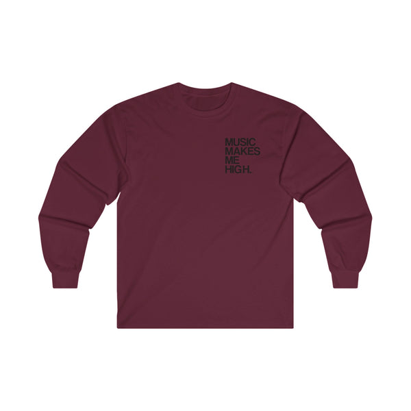 MMMH Unisex Long Sleeve Tee: Maroon | Black