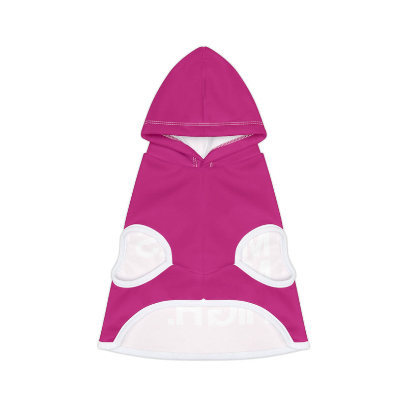 MMMH Pet Hoodie: Pink | White