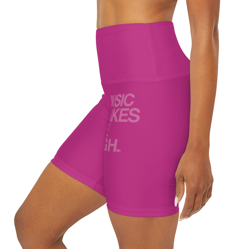 MMMH Yoga Shorts: Pink | Light Pink