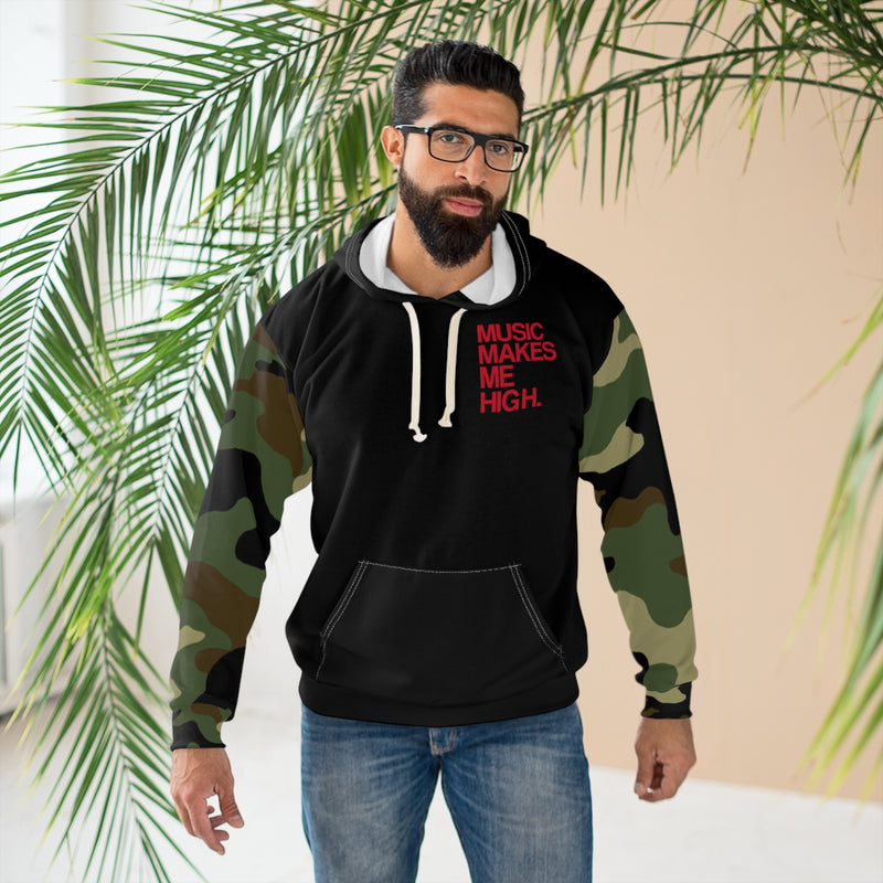 MMMH Unisex Hoodie: Camo/Black | Red