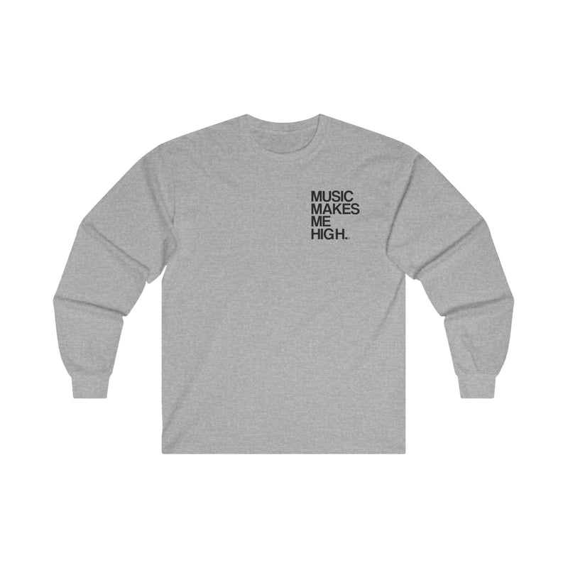 MMMH Unisex Long Sleeve Tee: Sport Grey | Black Lettering