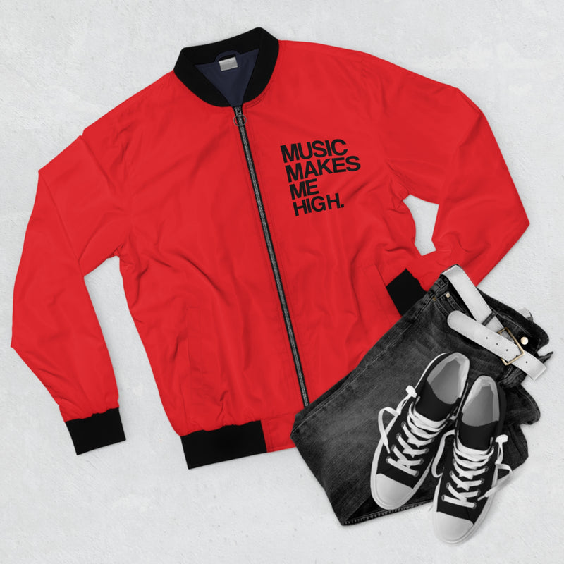 MMMH Unisex Bomber Jacket: Red | Black