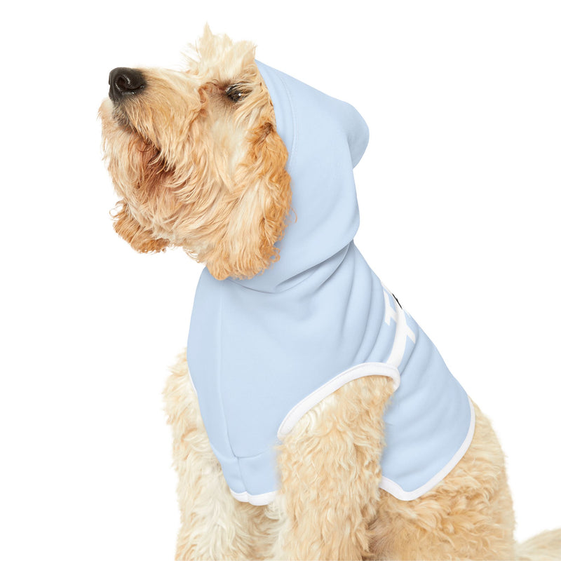 IJTT Pet Hoodie: AT Strike White | Light Blue