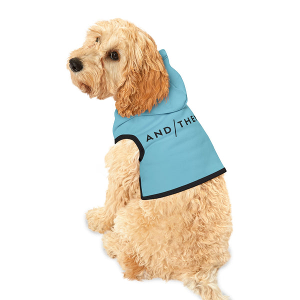 IJTT Pet Hoodie: AT Slash Black | Turquoise