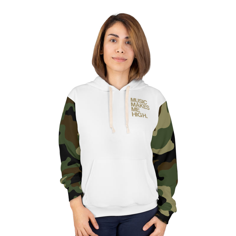 MMMH Unisex Hoodie: Camo/White | Gold