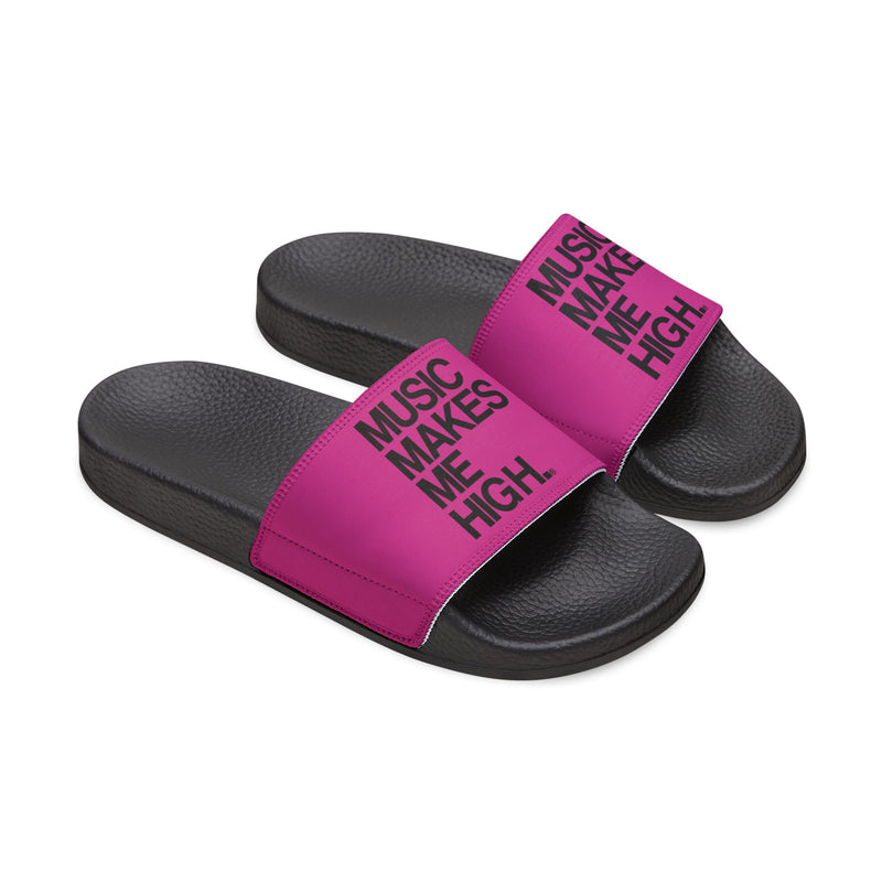 MMMH Unisex Slides: Pink/Black | Black