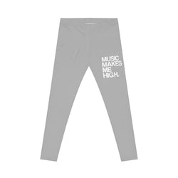 MMMH Leggings: Light Gray | White