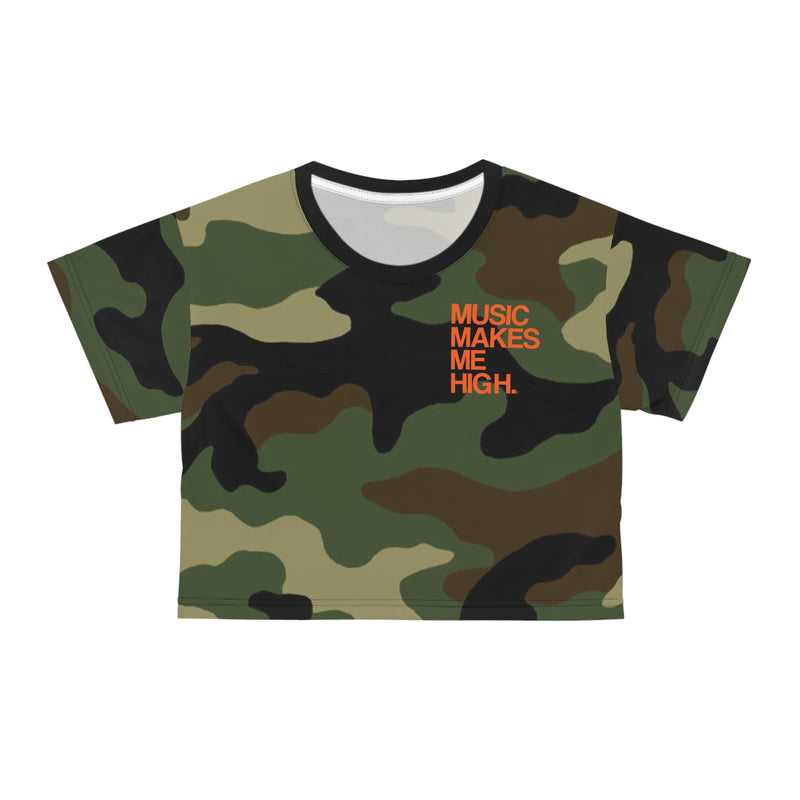 MMMH Cropped Top: Camo | Orange