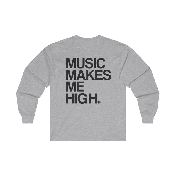 MMMH Unisex Long Sleeve Tee: Sport Grey | Black Lettering