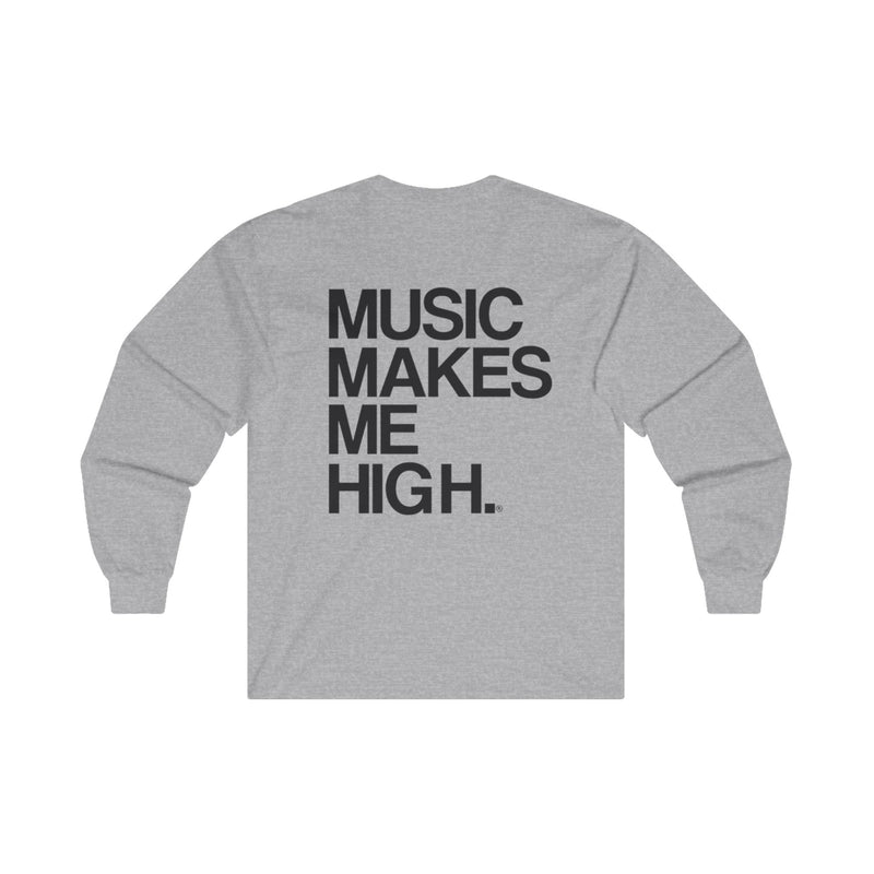 MMMH Unisex Long Sleeve Tee: Sport Grey | Black Lettering