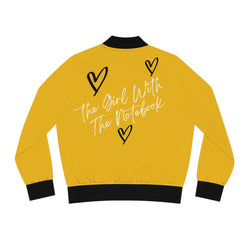 TGWTN Women's Bomber Jacket: Black/White | Yellow