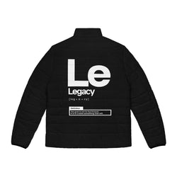 NOVL Men's Puffer Jacket: Legacy Black | White