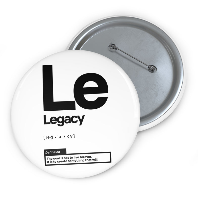 NOVL Round Pin: Legacy White | Black