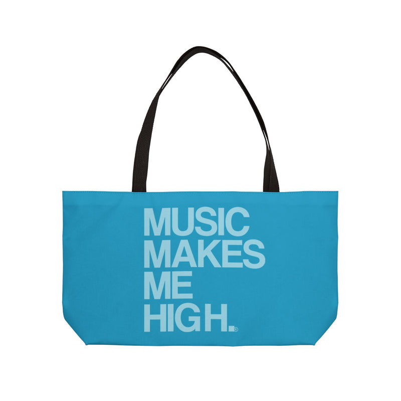 MMMH Weekender Bag (Black Handle): Turquoise | Light Turquoise