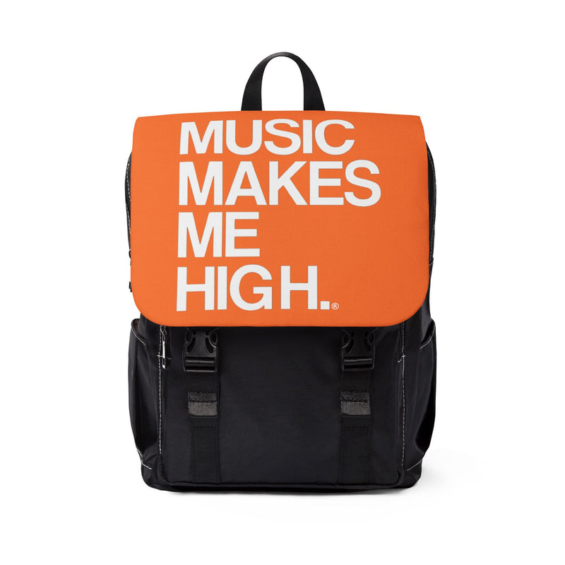 MMMH Backpack: Orange | White Lettering