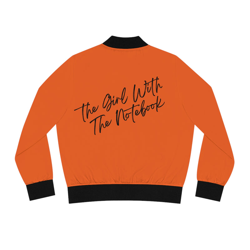 TGWTN Women's Bomber Jacket: Black | Orange