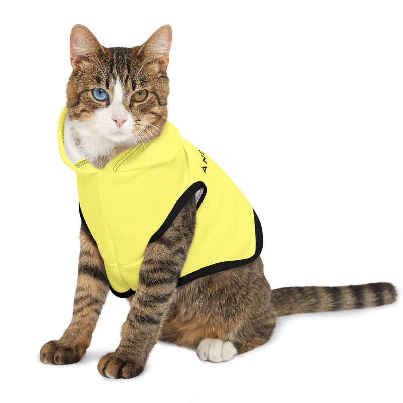 IJTT Pet Hoodie: AT Slash Black | Yellow