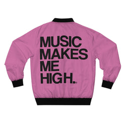 MMMH Unisex Bomber Jacket: Pink | Black