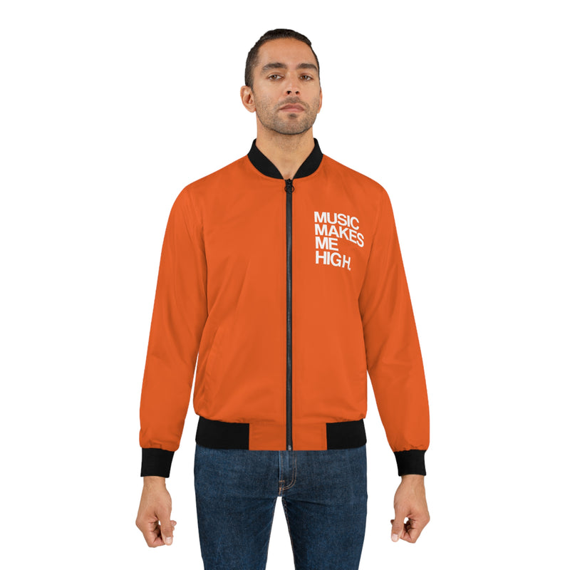 MMMH Unisex Bomber Jacket: Orange | White