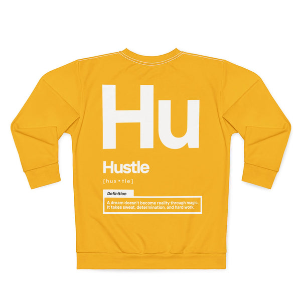 NOVL Unisex Sweatshirt: Hustle White | Yellow