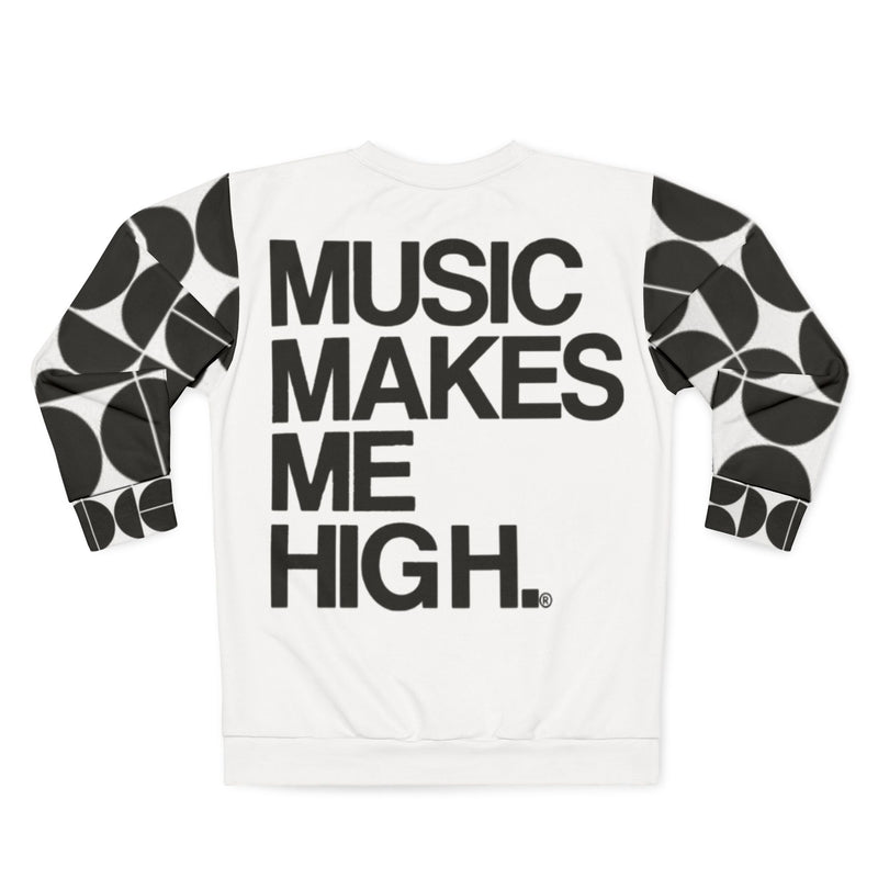 MMMH Unisex Sweatshirt: Black Geo/White | Black