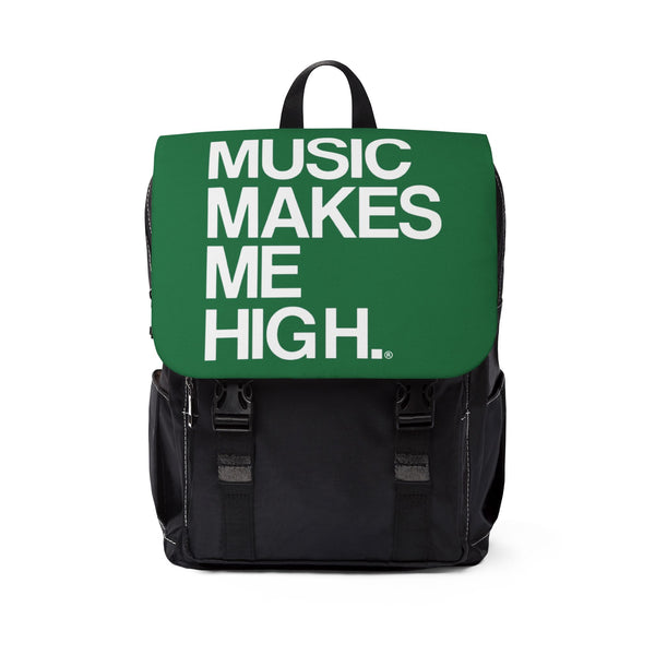 MMMH Backpack: Dark Green | White