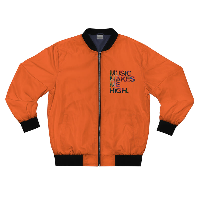 MMMH Unisex Bomber Jacket: Orange | Floral