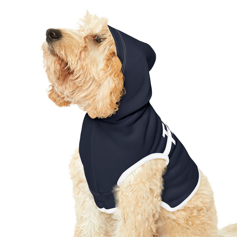 IJTT Pet Hoodie: AT Strike White | Navy