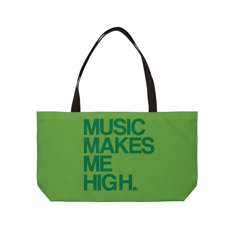 MMMH Weekender Bag (Black Handle): Green | Dark Green