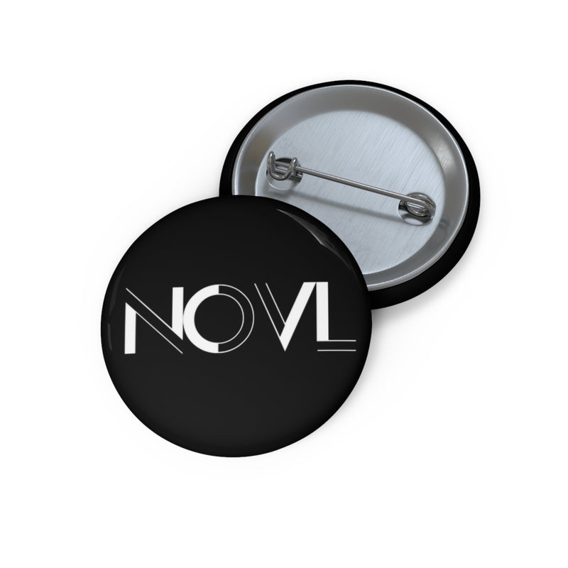 NOVL Round Pin: Black | White