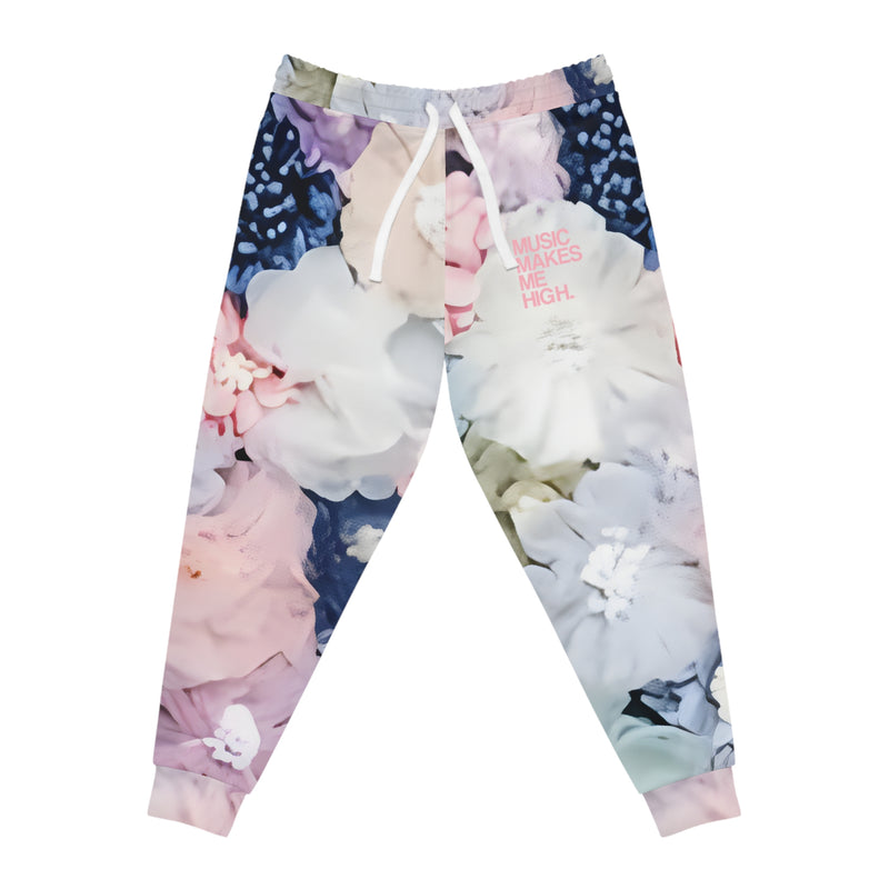 MMMH Unisex Joggers: Flowers | Light Pink