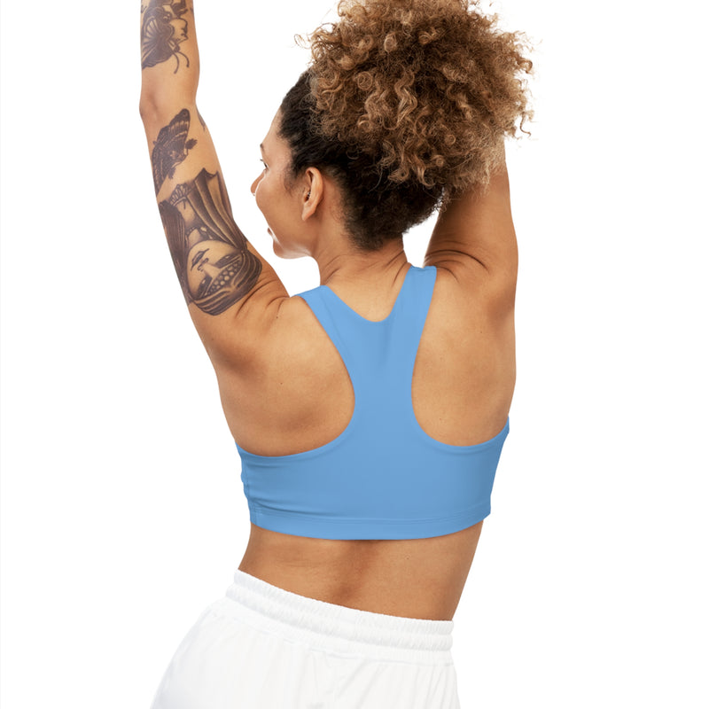 MMMH Sports Bra: Light Blue | Dark Blue