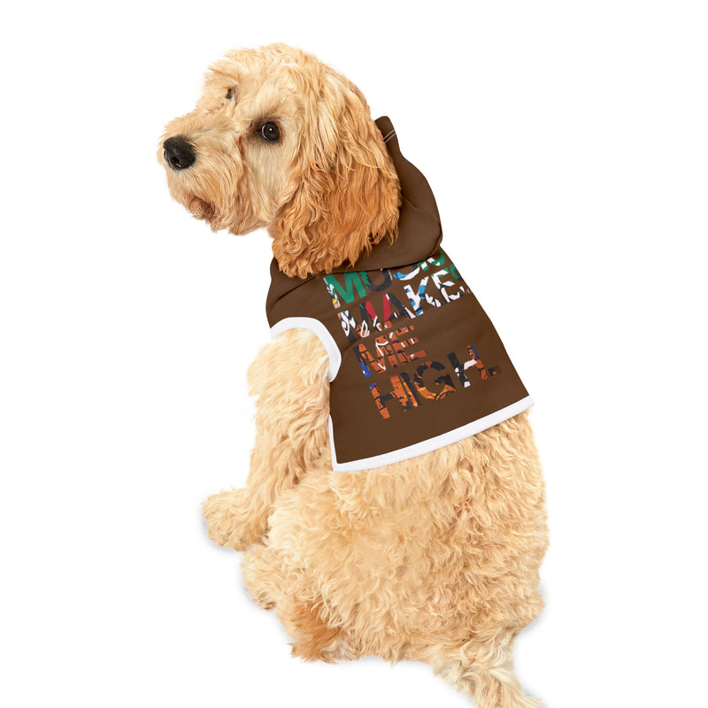 MMMH Pet Hoodie: Brown | Graffiti