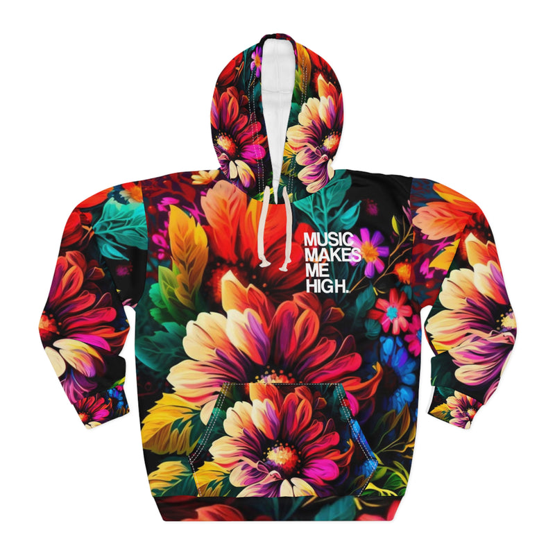 MMMH Unisex Hoodie: Floral | White