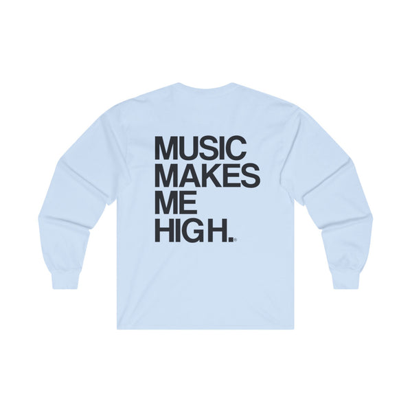 MMMH Unisex Long Sleeve Tee: Light Blue | Black