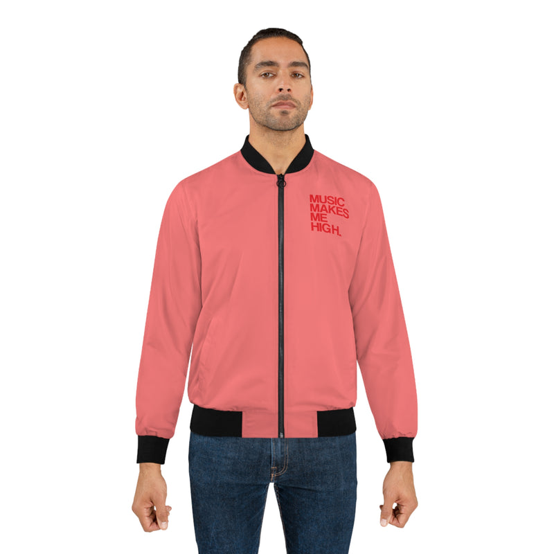 MMMH Unisex Bomber Jacket: Light Red | Red