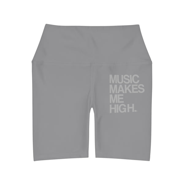 MMMH Yoga Shorts: Grey | Light Grey