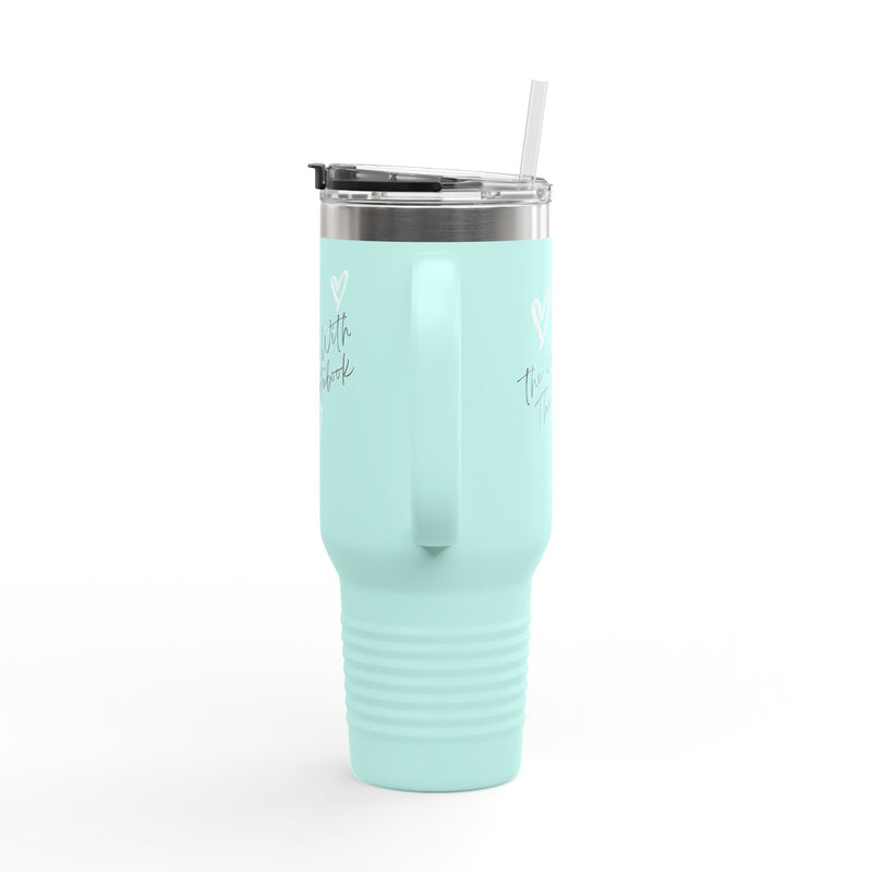 TGWTN Insulated Mug: White/Black | Teal