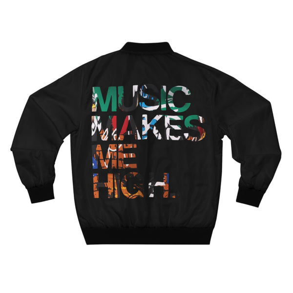 MMMH Unisex Bomber Jacket: Black | Graffiti