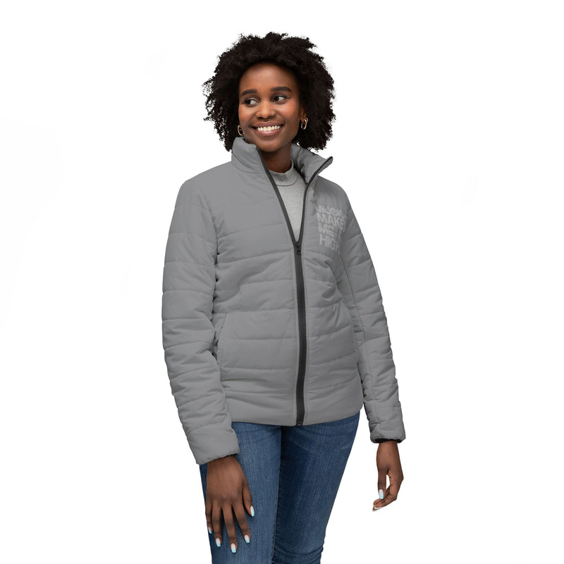 MMMH Women’s Puffer Jacket: Grey | Light Grey