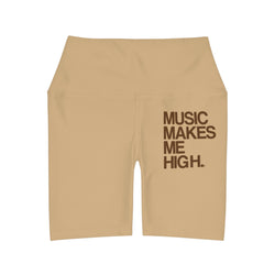 MMMH Yoga Shorts: Tan | Brown