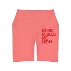 MMMH Yoga Shorts: Light Red | Red