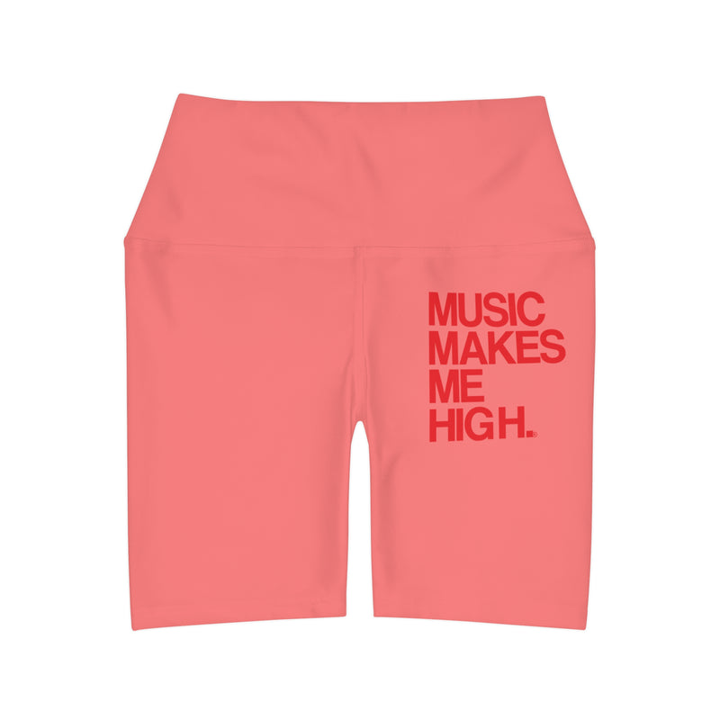 MMMH Yoga Shorts: Light Red | Red