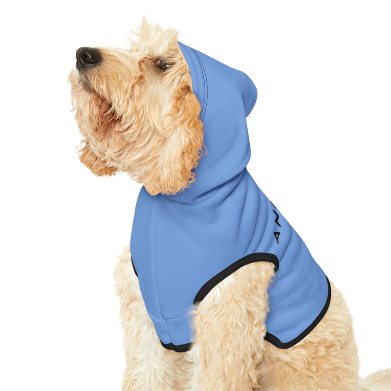 IJTT Pet Hoodie: AT Slash Black | Carolina Blue