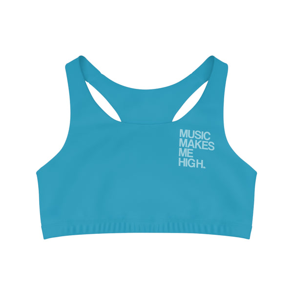 MMMH Sports Bra: Turquoise | Light Turquoise