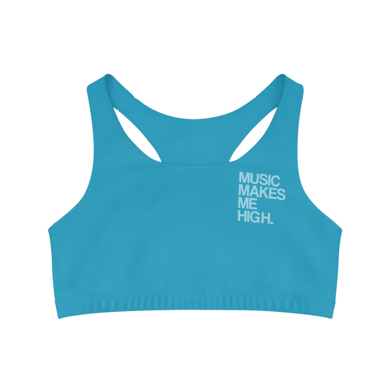 MMMH Sports Bra: Turquoise | Light Turquoise