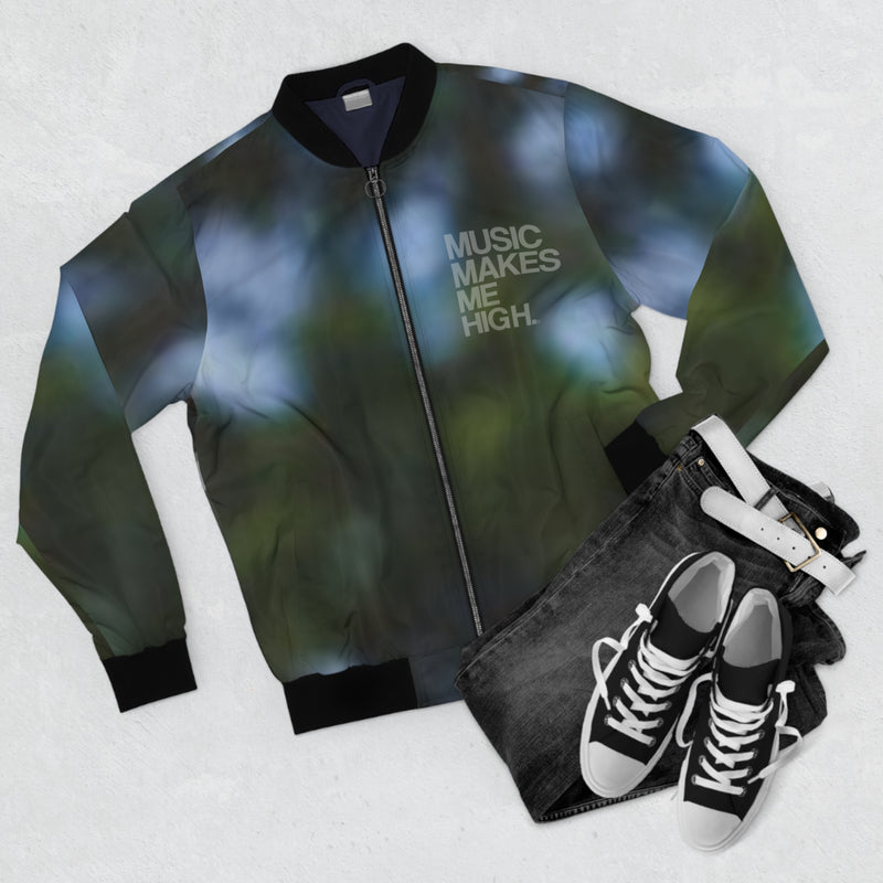 MMMH Unisex Bomber Jacket: 2014 Forest Hills Drive | White