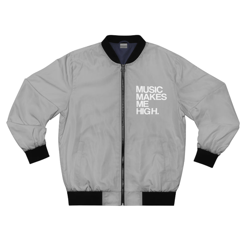 MMMH Bomber Jacket: Light Grey | White Lettering